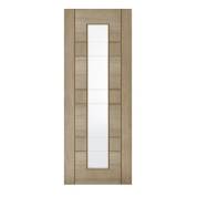 Pre-finished Light Grey Edmonton Glazed Internal Door Wooden Timber